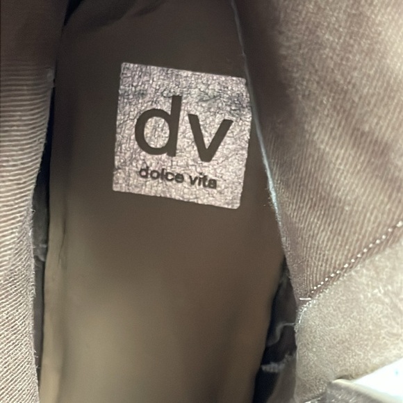 New Dolce Vita Rupart Wedge Ankle Bootie Faux Suede Truffle Tan Sz 12 - Picture 11 of 12